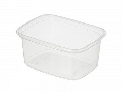 PP rechthoekige saladebakjes 250 ml