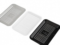 APET vleeswarenschaaltjes 10 x 16 cm zwart