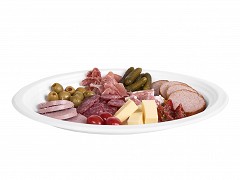 313.0005 - Ovale suikerriet borden 25,2 x 31,7 cm