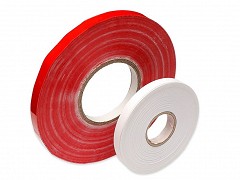 3325DUBBEL - Vinyl tape 9 mm rood plus papier