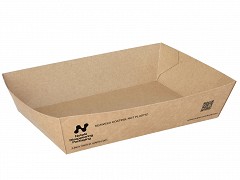 37355 - Kartonnen zeewier gecoate frietbakjes A50