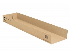 37363 - Kartonnen zeewier gecoate panini trays 28,5 x 7,5 x 3 cm.