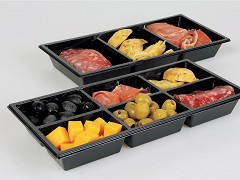 4405760700 - OP=OP A-PET 6-vaks trays 25 x 12 x 3,2 cm GourmetExpress serie