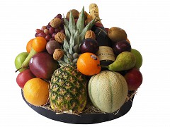 Fruitschalen ovaal 43 cm Zwart