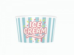 601.389 - Kartonnen ijsbekers blauw 360 ml ICE CREAM
