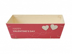 BEMA-1092 - Plywood mandjes 29 x 19 x 9 cm “HAPPY VALENTINE'S DAY