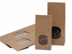 D299056 - Papieren blokbodemzakken met venster 13 + 7 x 36 cm