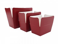 3369BR - Bonbondoosjes 500 gram BORDEAUX ROOD