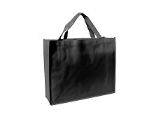 F0324 - Non woven boodschappentassen ZWART