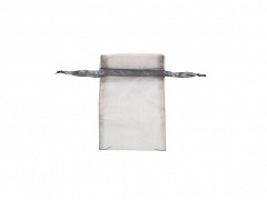 F0423 - Organza zakjes 10 x 15 cm ZILVER