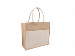 F0556 - Jute tassen 40 + 15 x 30 cm
