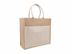 F0557 - Jute tassen 45 + 17 x 40 cm