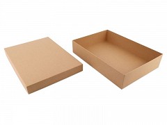 F0567 - Luxe dozen met deksel 37 x 26 x 7,5 cm KRAFT