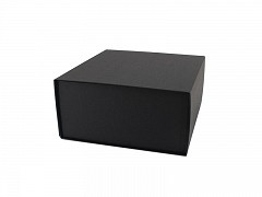 F0519 - Zwarte magneetdozen 14 x 14,5 x 5,7 cm