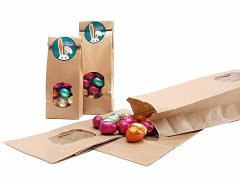 D299056 - Papieren blokbodemzakken met venster 13 + 7 x 36 cm