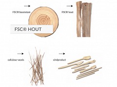 FSC houten sporken 14,7 cm