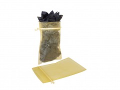 F0422 - Organza zakjes 17 x 25 cm GOUD