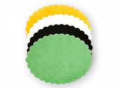 1765G - OP=OP Ovalen geschulpt 12 x 14,5 cm GROEN