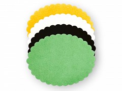 1766 - Ovalen geschulpt 10 x 13 cm GROEN