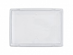 PAP5TGL03 - RPET deksels tbv Tray2Go trays 14,1x 9,2 x 2,2 cm