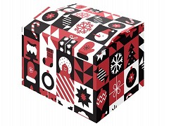 Kerstpakketdozen 49 x 39 x 10,5 cm PATTERN RED