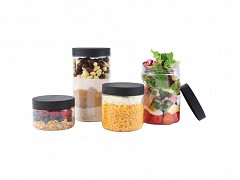 PET280D - PET potten 280 ml incl. deksels