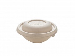 PUL52016PUL - Bagasse deksels tbv Buddha bowls 375 & 500 ml