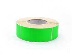 Rol à 1000 etiket 50 x 127 mm FLUOR groen permanent