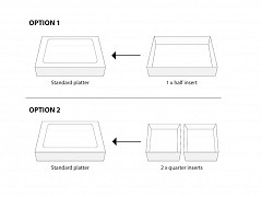 PAP312258 - Cateringdozen 31 x 22,5 x 8 cm Kraft Platter medium