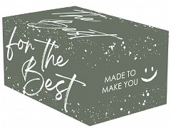 Kerstpakketdozen 31 x 20 x 14 cm THE BEST GROEN