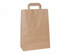 Papieren tassen met plat handvat